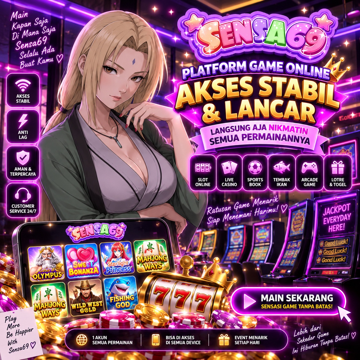 Sensa69: Platform Game Online Akses Stabil & Lancar, Langsung Aja Nikmatin Semua Permainannya